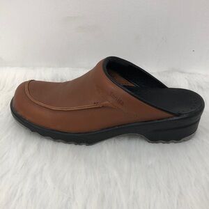 Sanita Danish Mule Brown Leather Clog Made in Poland Size 41 Size 10